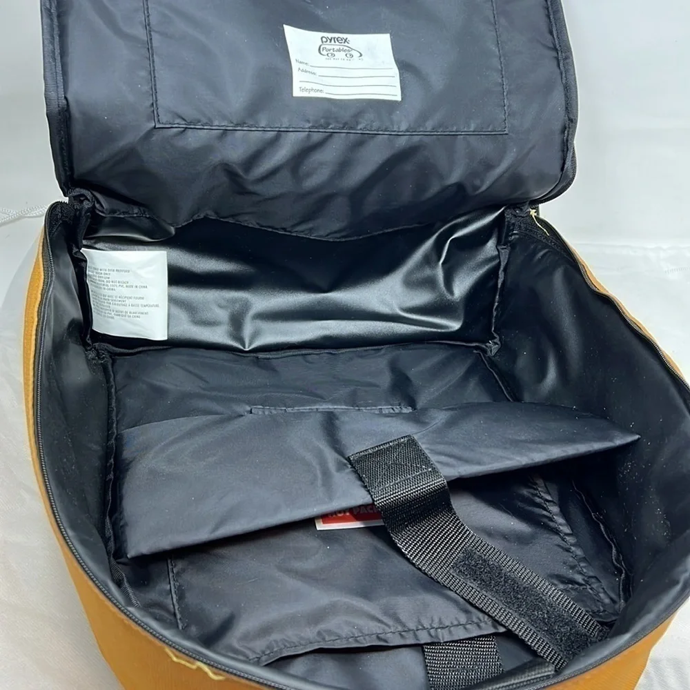 Pyrex Portables Mustard Yellow Zip Around Deep Carrier